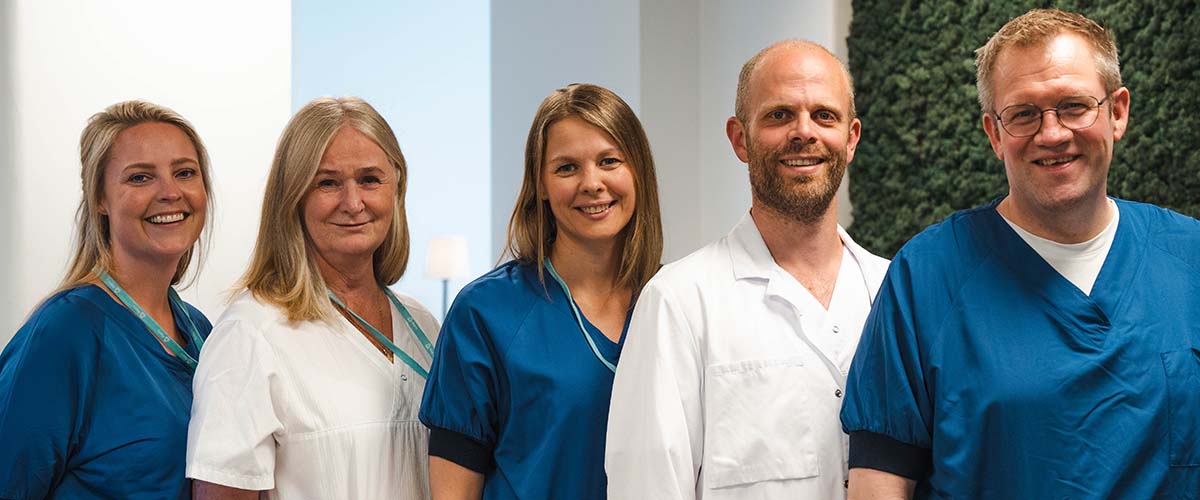 ansatte ved aleris kreftsenter. 