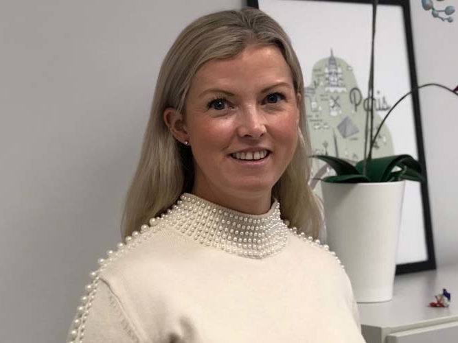 Therese får kreftbehandling ved Aleris.