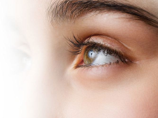 Sideprofil av øye, optiker hos Aleris