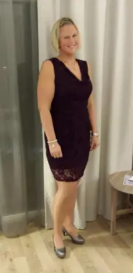 Marthe etter slankeoperasjon.