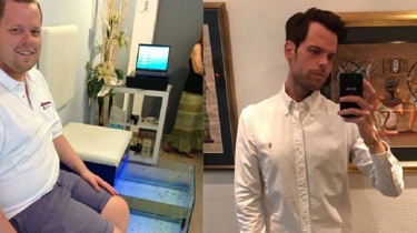 Tom før og etter slankeoperasjon. 